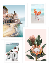 Amalfi & Santorini Poster Seti